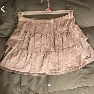 Grey Ruffle Skirt